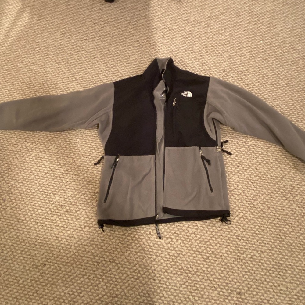 M North Face Jacket Grey and Black